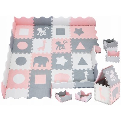 Moby System Pěnová podložka puzzle PMF1 16 dílků – Zboží Dáma