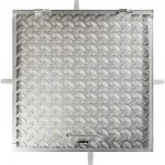 Scobax Steelsafe Zinc poklop hranatý 554 x 454 mm stříbrná – Zboží Dáma