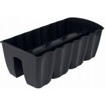 Prosperplast Květináč truhlík na zábradlí CROWN antracit 58 cm – Zboží Dáma