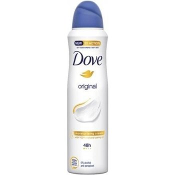 Dove Original antiperspirant sprej 150 ml + holicí strojek dárková sada