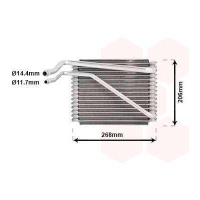 Výparník, klimatizace VAN WEZEL 1800V269 – Zbozi.Blesk.cz