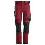Snickers Workwear kalhoty AllroundWork Stretch červené