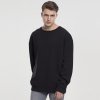 Pánská mikina Urban Classics Oversized Open Edge Crew black