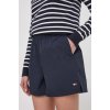 Dámské šortky Tommy Hilfiger kraťasy dámské hladké high waist WW0WW41521 tmavomodrá