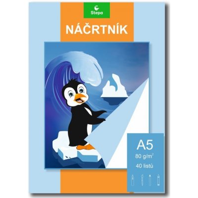 Stepa Náčrtník A5 40 listů STP – Zboží Dáma