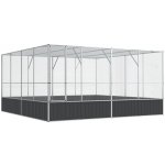 vidaXL Voliéra 418 x 414 x 212 cm ocel – Sleviste.cz