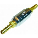 Zpětný ventil celo hliníkový Sytec - hadice 6mm - stříbrný