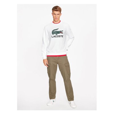 Lacoste Mikina SH1281 Bílá Regular Fit 3