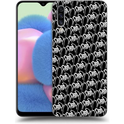 Pouzdro Picasee silikonové Samsung Galaxy A30s A307F - Separ - White On Black 2 černé – Zbozi.Blesk.cz