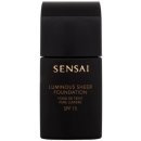 Make-up Sensai Luminous Sheer tekutý rozjasňující make-up SPF15 odstín LS204 Honey Beige 30 ml