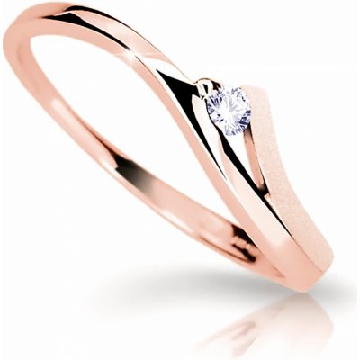 Cutie Diamonds Půvabný z růžového zlata s briliantem DZ6818 1718 00 X 4 – Zboží Mobilmania