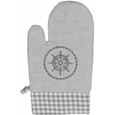 Frobyt Kuchyňská chňapka 2203 KRUH A KÁRO šedá 28 x 18 cm – Zboží Dáma