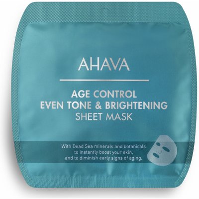 Ahava Time To Smooth rozjasňující plátýnková maska 17 g