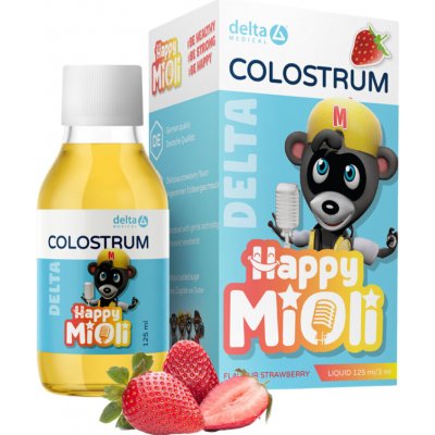 Delta Medical Delta MiOli COLOSTRUM Jahoda 125 ml – Hledejceny.cz
