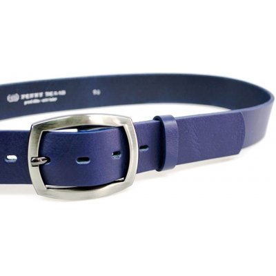 Penny Belts dámský kožený opasek 4756 modrý – Zboží Dáma