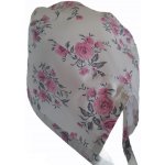 Mks Čepice zavazování Květy na béžové univerzální – Hledejceny.cz