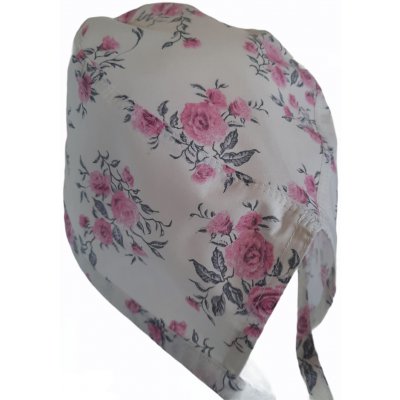 Mks Čepice zavazování Květy na béžové univerzální – Hledejceny.cz