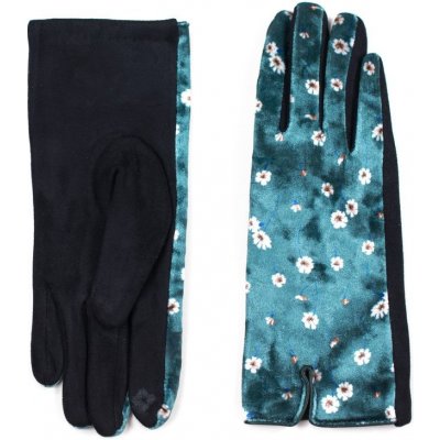 Art of Polo rukavice s květinami modré – Zboží Mobilmania