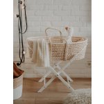 AHOJBABY Stojan na Mojžíšův košík pro miminko Smart Natural bez laku – Sleviste.cz