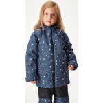 UNUO Polar Dětská zimní bunda Černá Květiny – Sleviste.cz