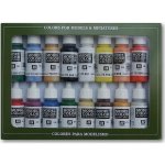 Vallejo Model Color 16 color Set 70140 Basic Colors Usa 16 – Hledejceny.cz