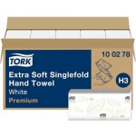 Tork Singlefold H3 100278 Papírové ručniky , extra jemné dvouvrstvé bílé 3000 ks – Hledejceny.cz