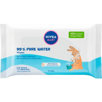 NIVEA BABY 99% Pure Water Čisticí ubrousky 57 ks – Zbozi.Blesk.cz