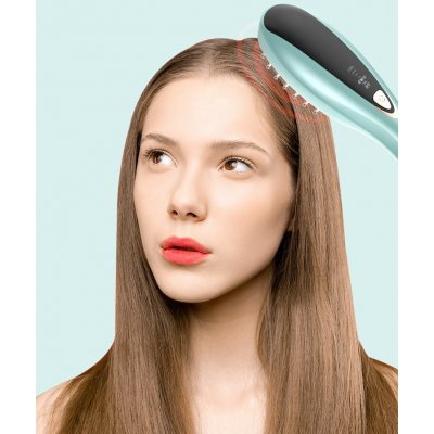 Ilwy radiofrekvenční vibrační kartáč pro posílení vlasů s EMS – Zboží Mobilmania