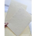 Sapaimport Morušový ruční papír lisovaný - vanilkový Velikost: A4 - 21x29,7 cm – Zboží Dáma