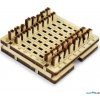 Šachy Šachy Cestovní mini hra, přírodní dřevo Wooden City