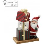 Pro-Tech shop Vánoční figurka Mikuláš s dárky LED 29,5x15x36cm 69839 – Hledejceny.cz