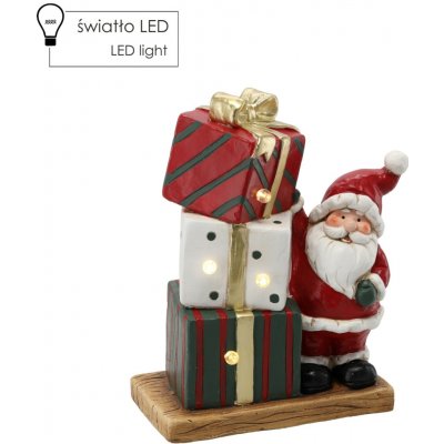 Pro-Tech shop Vánoční figurka Mikuláš s dárky LED 29,5x15x36cm 69839 – Hledejceny.cz