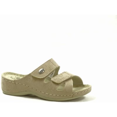 Santé DS/152 dámské vycházkové pantofle beige – Zboží Dáma