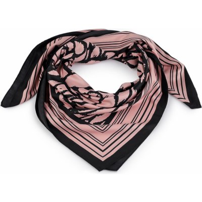 saténový šátek 3 pudrová – Zboží Dáma