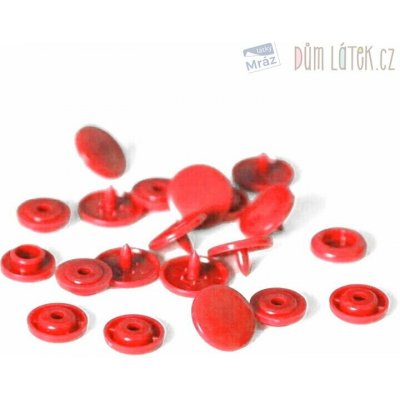 Plastové KAM nýtky červené – Zboží Dáma