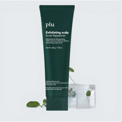 Plu Peeling na pokožku hlavy s extraktem z mátového pepře Exfoliating Scalp Scrub Peppermint 200 g – Hledejceny.cz