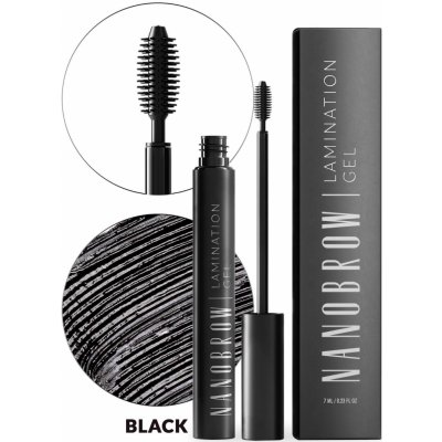 Nanobrow Lamination Gel Gel na obočí Black 7 ml – Zbozi.Blesk.cz