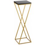 HowHomely Stojan na květiny LOFT 70x24 cm zlatá/černá DD0432 – Zboží Dáma