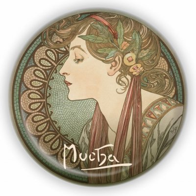 Kovový otvírák Alfons Mucha - Laurel, – Hledejceny.cz