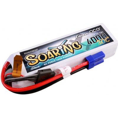 Gens ace G-Tech Soaring 4000 mAh 14.8V 30C 4S1P Lipo Battery Pack with EC5 plug GEA404S30E5GT – Zboží Mobilmania