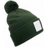 Beechfield CB338R dvojvrstvá čepice s keprovou záplatou a bambulí zelená olivová – Hledejceny.cz