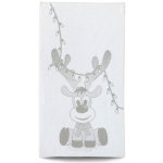 Veba ZARA Ručník Vánoční sob šedá 75 x 150 cm – Sleviste.cz