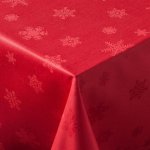 Veba ubrus GARBO Vločky červená 140x120cm – Zboží Dáma