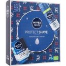 Nivea Men Protect Shave voda po holení Men Protect & Care 100 ml + pěna na holení Men Protect & Care 200 ml dárková sada