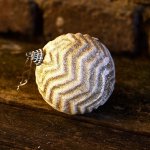 DECOLED Vánoční ozdoba prům. 8 cm bílá glitter – Zboží Dáma