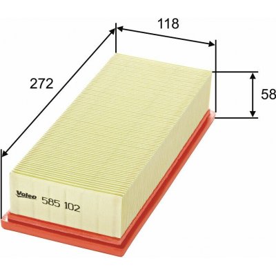 Vzduchový filtr VALEO 585102 – Hledejceny.cz