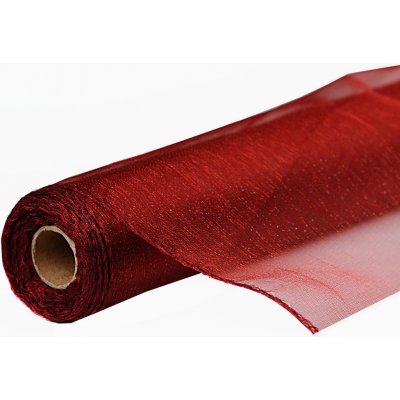 Organza SNOW 36cm x 9,1m VÍNOVÁ – Hledejceny.cz