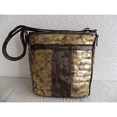 Kabelka crossbody zlatá – Zboží Mobilmania