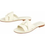 esmara dámské kožené pantofle bílá – Zboží Dáma