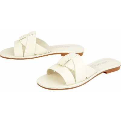 esmara dámské kožené pantofle bílá – Zboží Dáma